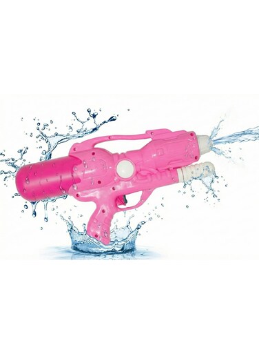 مسدس مائي يدوي عالي الضغط من ريزوس للأطفال والكبار - مسدس رش متواصل، لا يحتاج إلى بطاريات، يعمل بمضخة يدوية، مثالي لحفلات المسبح الصيفية والشواطئ واللعب بالماء في الهواء الطلق، لون وردي