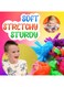 Rezzoss 12 Pack Monkey Noodles Stretchy String Fidget Toys (29cm) - Elastic Sensory Rope For Kids With Autism &amp; ADHD, Stress Relief Squeeze Noodle, Classroom Treasure Box Prizes &amp; Party Favors, Neon