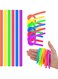 Rezzoss 12 Pack Monkey Noodles Stretchy String Fidget Toys (29cm) - Elastic Sensory Rope For Kids With Autism &amp; ADHD, Stress Relief Squeeze Noodle, Classroom Treasure Box Prizes &amp; Party Favors, Neon