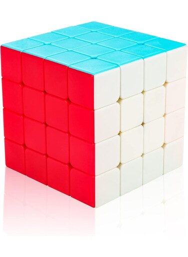 Rezzoss Puzzle Cube Rub-ik Cube 4x4 Speed Cube Stickerless - Professional 4x4x4 Magic Cube Puzzle Toy, Smooth Turning &amp; Anti-Pop Brain Teaser Game, Durable Educational STEM IQ Toy For Kids &amp; Adults