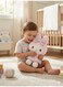 Rezzoss Sanrio My Melody Plush Toy 28cm - Cute Pink Rabbit Stuffed Animal Doll With Striped Bow &amp; Dress, Soft Fluffy Anime Character Pillow With Suction Cup, Kawaii Room Decor &amp; Birthday Gift