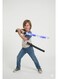 Rezzoss Electric LED Light Up Sword Toy 68cm - Musical Samurai Katana Blade With Sheath, Flashing Ninja Weapon For Kids Costume &amp; Role Play, Motion Activated Sound Effects, Interactive Combat Cosplay