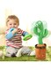 Rezzoss Funny Talking Cactus Toy For Kids - Rechargeable Dancing &amp; Voice Repeating Toy With Music, LED Lights &amp; Mimic Talk Function, Interactive Baby Learning Toy, Singing Cactus Gift For Boys