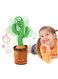 Rezzoss Funny Talking Cactus Toy For Kids - Rechargeable Dancing &amp; Voice Repeating Toy With Music, LED Lights &amp; Mimic Talk Function, Interactive Baby Learning Toy, Singing Cactus Gift For Boys