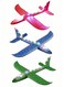 Rezzoss 3 Pack LED Light Airplane Toys - 17.5" Large Throwing Foam Glider Planes, 3 Flight Modes Flying Toy For Kids, Outdoor Sports Game, Birthday Party Favors &amp; Eid Ramadan Gift For 3 4 5 6 7 8 9