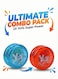 Rezzoss 2-Pack Light Up Yoyo Set (Blue &amp; Red) - LED Flashing Responsive Yoyos For Kids &amp; Beginners, Transparent Glow In Dark Return Ball, Party Favors, Goodie Bags &amp; Birthday Gift For Boys Girls