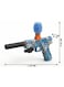 Rezzoss Electric Gel Ball Blaster M1911 Toy Gun - Automatic Hydrogel Splatter Shooter With Blue Graffiti Skull Design, Rechargeable Battery, Silencer, Flashlight &amp; Safety Goggles, Outdoor CS Battle