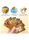 Rezzoss 55 Pcs Gold Foil World Football Stars Soccer Cards - Lionel Messi, Cristiano Ronaldo &amp; Neymar Trading Card Deck, Golden TCG Collectible Set For Kids, National Team Players Battle Game