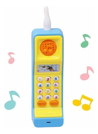Rezzoss Smart Phone Cordless Feature Mobile Phone Toys Mobile Phone For Kids Phone Small Phone Toy Musical Toys For Kids Smart Light Birthday Gifts For Boys, Girls
