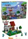 Rezzoss 612 Pcs My World Castle &amp; Farm Building Blocks Set - Minecraft Themed Construction Toy With Minifigures, Steve, Alex, Zombie &amp; Creeper Battle Playset, DIY Educational STEM Brick Kit For Kids