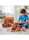 Rezzoss 856 Pcs Red Fortress Building Blocks Set With LED Lights - DIY Pixel Game Castle Construction Toy, Themed Battle Playset For Boys &amp; Girls 10+, Educational STEM Brick Kit, Red Nether World