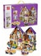 Rezzoss 861 Pcs Dream Villa Building Kit With 3 Mini Dolls, Horse &amp; Car - 2-Story Friends House Construction Toy For Boys &amp; Girls 6+, DIY Furnished Cottage With Climbing Wall, Educational Stacking