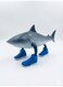 Rezzoss Tralalero Tralala Shark Toy - Funny 3D Printed Shark In Blue Sneakers Figure, Tung Tung Sahur Viral Meme Collectible Animal Toy, Weird Desk Decor &amp; Prank Gift For Kids Teens Ramadan Eid