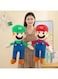 Rezzoss Plush Toy Super Mario Bros Plush Toy Set 50cm - Mario &amp; Luigi Twin Brothers Combo Pack, Large Soft Stuffed Animal Dolls, Nintendo Characters Red &amp; Green Figures Super Mario Bros