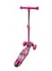 Rezzoss Smart Kick Scooter For Kids Of 3 To 14 Years Age, LED Magic Wheels With Fold-able &amp; Height Adjustable Handle For Baby Boys And Girls With Foot Brakes (Pink)