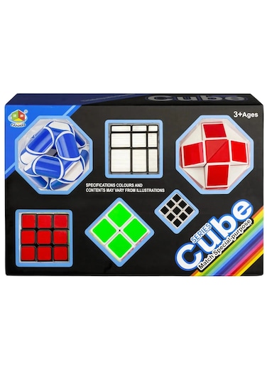 Rezzoss 6 x Magic Cube game Collection Anti Stress Fidget Mega Cube Set