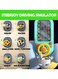 Rezzoss Baby Musical Steering Wheel Toy, Toddler Simulated Racing Car Game With Sound, Pretend Play Sensory Toys For Boys Girls Birthday Gift (Green)
