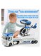 Rezzoss 25" Police Toys Vehicle Truck Push &amp; Go Rescue Playset 3 In 1 Includes Mini Police Car And Helicopter Toy In Semi Carrier Truck Gift For Toddlers Boys Age 3+ (Police Trailer)