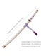Rezzoss Roronoa Zoro Wooden Sword - 104cm Anime Katana Toy With LED Light, White-Purple Samurai Sword For Kids, Cosplay Sword, Demon Slayer Style Toy, Anime Weapon Playset, ABS Wooden Katana