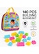 Rezzoss Plastic Building Blocks Puzzle Toy 140 Pcs - Kids Construction Block Set For Boys &amp; Girls, Interlocking Plastic Bricks For Creative Building, STEM Learning, Montessori Play, Early Education