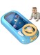 Rezzoss Baby Musical Steering Wheel Toy - Spaceship Adventure Simulated Space Racing Car Driving Game, Interactive Sensory Console With Scrolling Screen, USB Rechargeable Activity Center, Blue