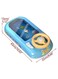 Rezzoss Baby Musical Steering Wheel Toy - Spaceship Adventure Simulated Space Racing Car Driving Game, Interactive Sensory Console With Scrolling Screen, USB Rechargeable Activity Center, Blue