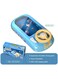 Rezzoss Baby Musical Steering Wheel Toy - Spaceship Adventure Simulated Space Racing Car Driving Game, Interactive Sensory Console With Scrolling Screen, USB Rechargeable Activity Center, Blue