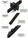 Rezzoss Bleach Ichigo Kurosaki Bankai Sword 104cm - Tensa Zangetsu Wooden Katana Replica For Cosplay, Anime Samurai Prop With Scabbard &amp; Chain, Safe Bamboo Blade, Black