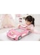 Rezzoss Racing Car Toy For Girls Barbie Adventure Theme - Pink Simulated Driving Dashboard With Steering Wheel &amp; Scrolling Screen, Musical Sensory Activity Center With LED Headlights &amp; Sound