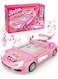 Rezzoss Racing Car Toy For Girls Barbie Adventure Theme - Pink Simulated Driving Dashboard With Steering Wheel &amp; Scrolling Screen, Musical Sensory Activity Center With LED Headlights &amp; Sound