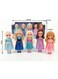 Rezzoss Princess Dolls Set For Girls 5 Pcs Pack - 21cm Mini Toddler Dolls With Real 3D Eyes &amp; Silky Hair, Posable Fashion Figures With Removable Tiaras &amp; Shimmering Gowns, Frozen Elsa Anna Style Toy