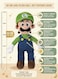 Rezzoss Plush Toy Super Mario Luigi Plush Toy 50cm - Large Soft Stuffed Animal Doll For Kids, Classic Nintendo Character Figure With Green Hat &amp; Blue Overalls, Cuddly Bedtime Pillow Buddy