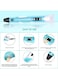 Rezzoss 3D Printing Pen Set With 12 Colors PLA Filament Refills - Intelligent 3D Art Pen With LCD Display &amp; Temperature Control, DIY Crafting Tool For Kids &amp; Adults, STEM Educational Toy