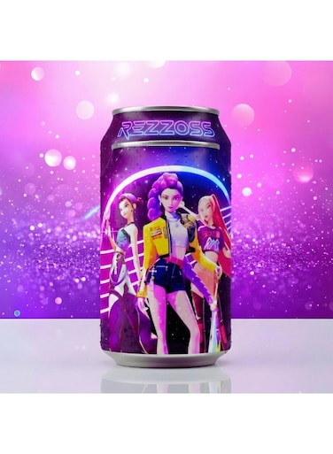 Rezzoss K-Pop Huntrix Girls Soda Can Surprise Doll - 12oz Pop Up Blind Box Toy With Anime Idol Figure, Demon Hunter Character Inside, Collectible Party Favor &amp; Birthday Eid Ramadan Gift For Girls