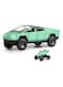 Rezzoss 1:24 Scale Tesla Cybertruck Diecast Metal Model Car Toy With Cyberquad ATV, Pull Back Vehicle With LED Lights &amp; Sound, Collectible Pickup Truck Display, Birthday, Eid, Christmas Gift For Kids