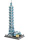 Rezzoss Building Blocks Taipei 101 Tower Model Building Architecture Collectible Toy Set For Adults &amp; Kids