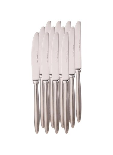 Wnk Tulip Table Knife Set - 12 Pieces - Silver