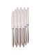 Wnk Tulip Table Knife Set - 12 Pieces - Silver
