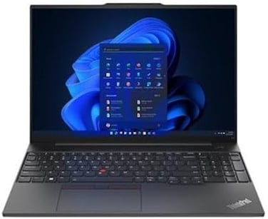 Lenovo ThinkPad E16 Gen 3 Business Laptop, 16" WUXGA Display, Intel Core Ultra 7 255H, 16GB DDR5 RAM, 1TB SSD, Intel Arc Graphics, Backlit Keyboard, Black (Upgrade)