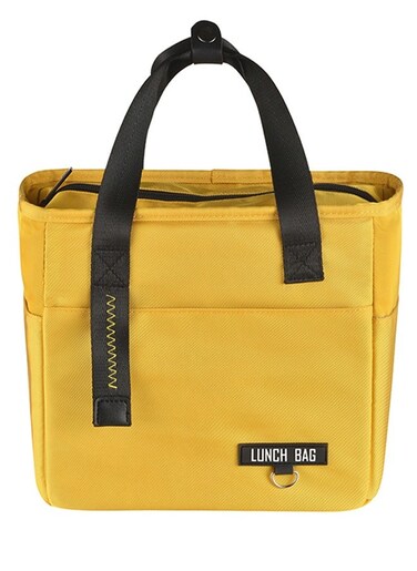 High Capacity Lunch Tote Bags for Work, Travel, Outdoor, for Men and Women Big Size (Yellow)