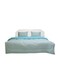 HOME Urbane Reversible 4-Piece King Comforter Set All Season Ultra Soft Fluffy Lightweight Microfiber Bedding Set Light Blue 230x260 cm