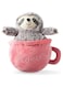 Fringe Studio Sloffee-Plush Dog Toy - RED&amp;GREY/10X9