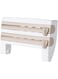 Dubai Gallery Wall Mounted Roll Dispenser For Tin Foil- Cling Film Kitchen Paper Spice Bottles Towel Holder Rack White/Beige