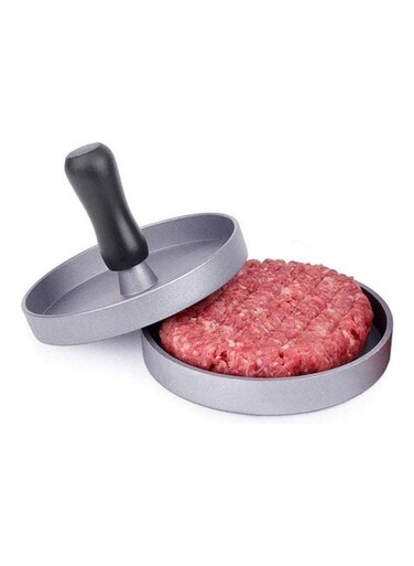 Press Patty Maker Aluminum Non-Stick Burger Press For Kitchen Bbq Grill Silver
