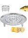 2PCS Steamer Basket, 8.5Inch/22CM Stainless Steel Food Steamer Rack with Removable Stand for Steamer Cooking, Instant Pot Steamer Basket for Vegetables Dumplings and Seafood
