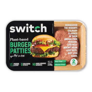 Switch Plant-Based Burger Patties 230g