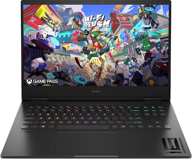 HP Omen 16t-wf100 Gaming Laptop, 16.1" FHD IPS 165Hz Display, Intel Core i7-14700HX Processor, 16GB RAM, 512GB SSD, GeForce RTX 4050 6GB, English Keyboard, Windows 11 Home, Black