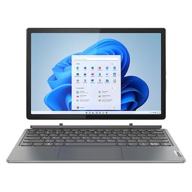 Lenovo IdeaPad Duet 5 12IRU8, Intel Core i5-1335U, 8GB RAM, 512GB SSD, 12.4-inch 2.5K, Windows 11 Home, Storm Grey, Backlit English/Arabic Keyboard- 83B30042AX