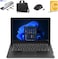 Lenovo V14 G5 IRL Laptop, 14 Inch FHD Display, Intel Core i3-1315u 1.6GHz, 8GB DDR5 RAM, 512GB NVMe SSD, Intel UHD Graphics, Windows 11, with Laptop Bag, 8-in-1 USB Type-C Hub, W/L Mouse, Antivirus