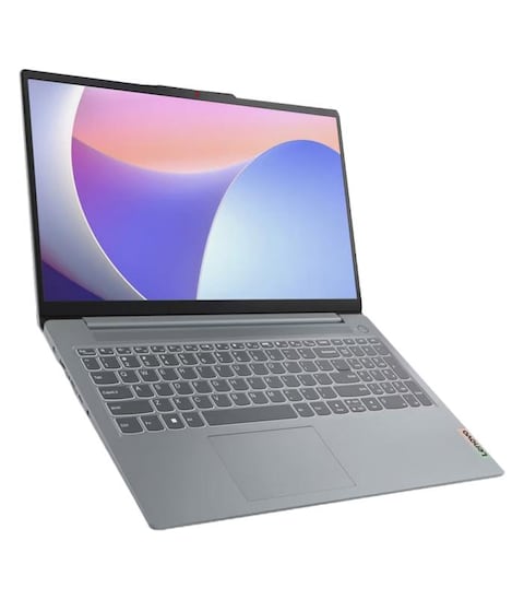 Lenovo IdeaPad Slim 3 15IAH8, Intel Core i5-12450H, 8GB RAM, 512GB SSD, 15.6-inch FHD IPS, DOS OS, Arctic Grey, English/Arabic Keyboard- 83ER00B8AX